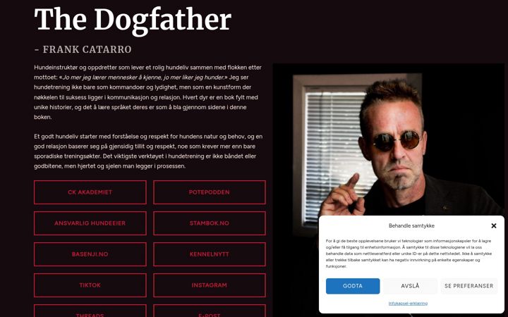 Skærmbillede af dogfather.no