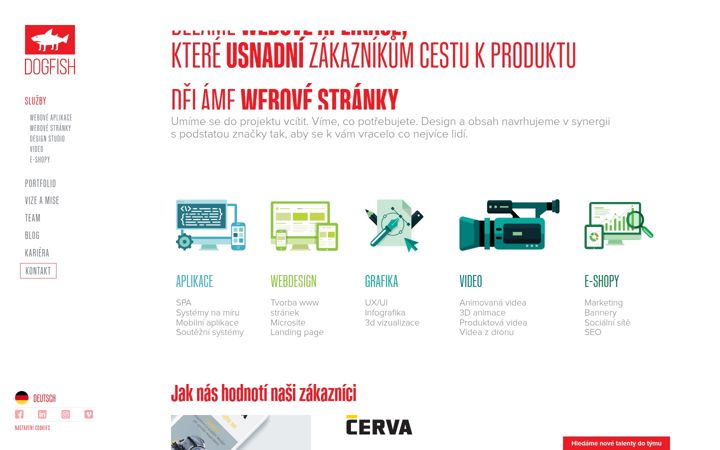 Screenshot of dogfish.cz