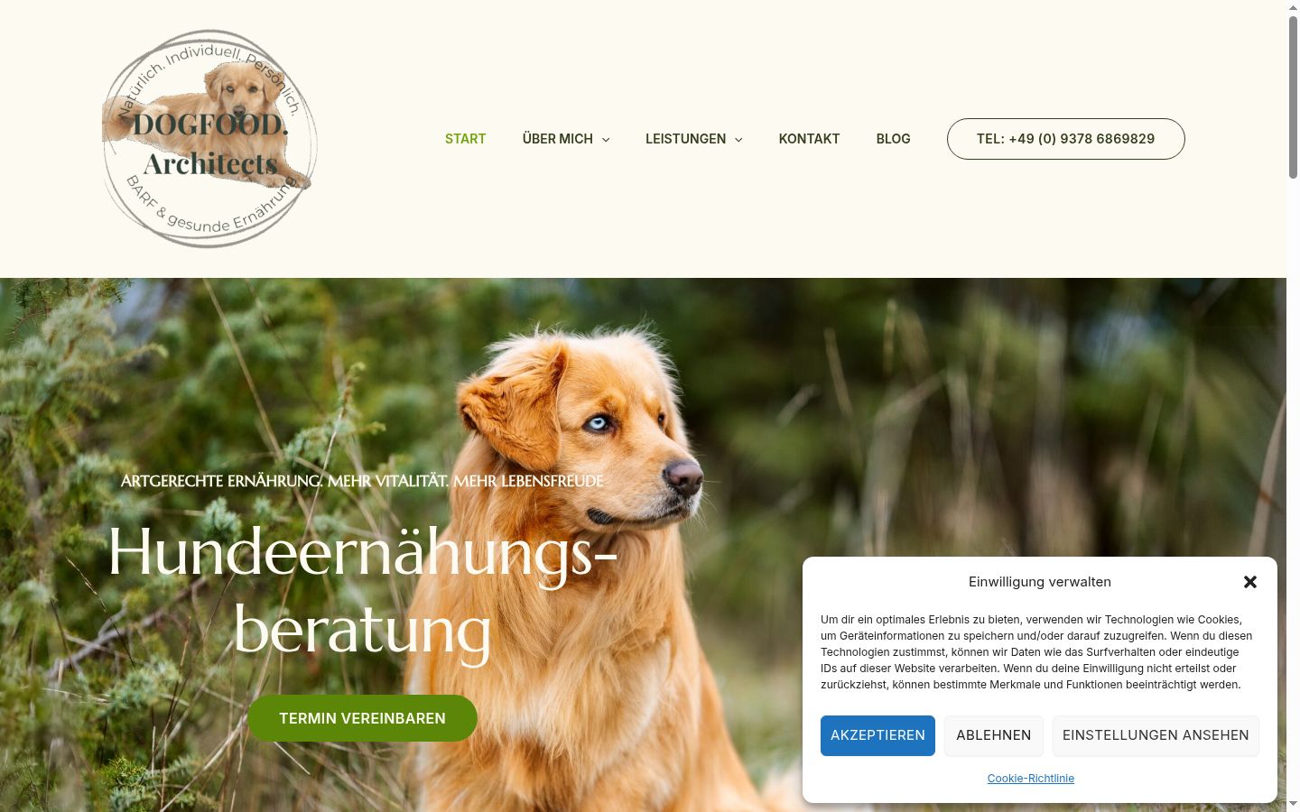 Screenshot tal-banner tal-kunsens muri qabel kwalunkwe interazzjoni