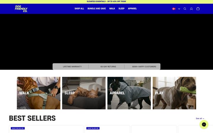 Screenshot of dogfriendlyco.com