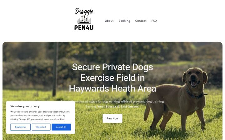 Capture d'écran de doggiepen4u.co.uk