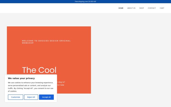 Screenshot of doggiesdesign.com
