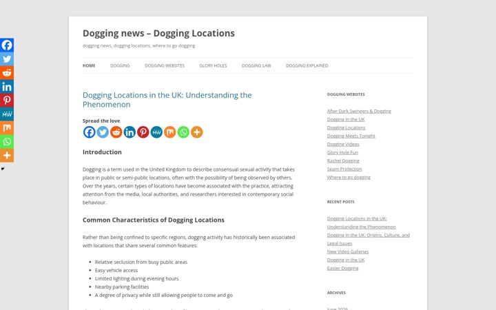 Screenshot of doggingnews.co.uk