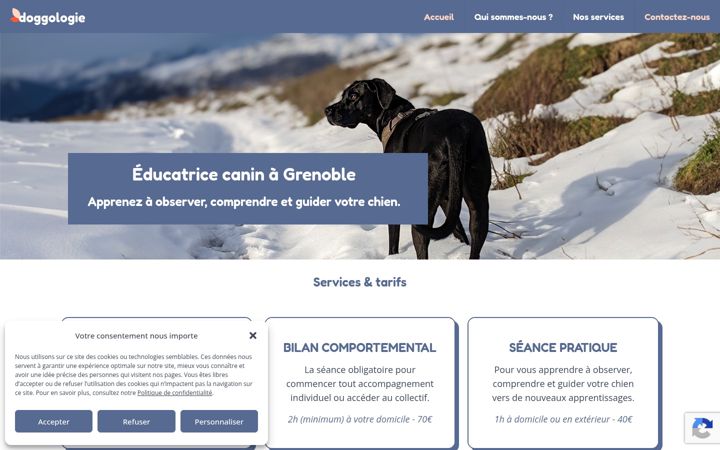 Screenshot of doggologie.fr