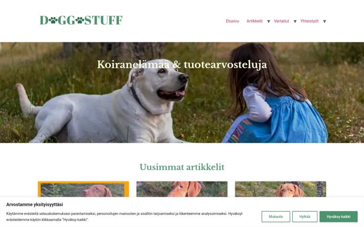 Screenshot di doggostuff.fi