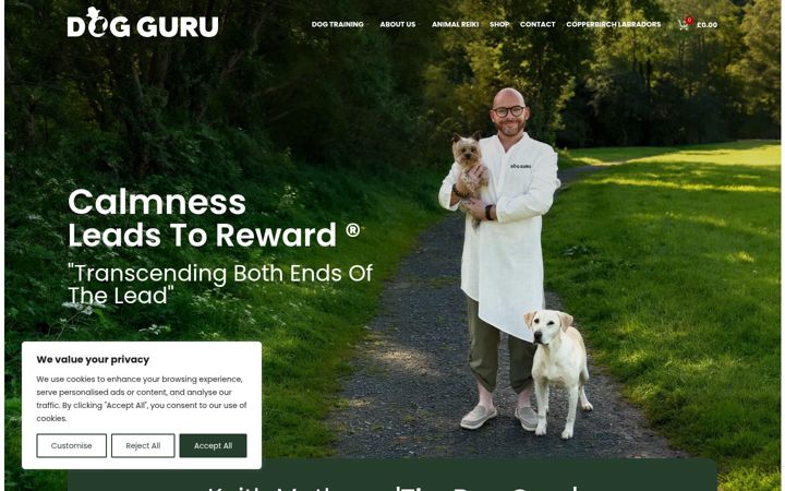 Screenshot of dogguru.co.uk