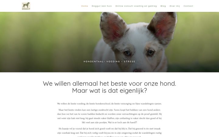 Screenshot van doggut.nl