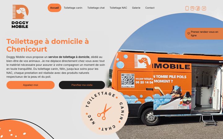 Screenshot of doggy-mobile.fr