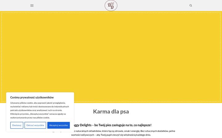 Snimka zaslona za doggydelights.pl