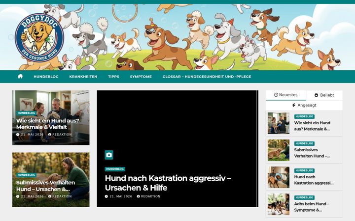 Screenshot of doggydoc.de