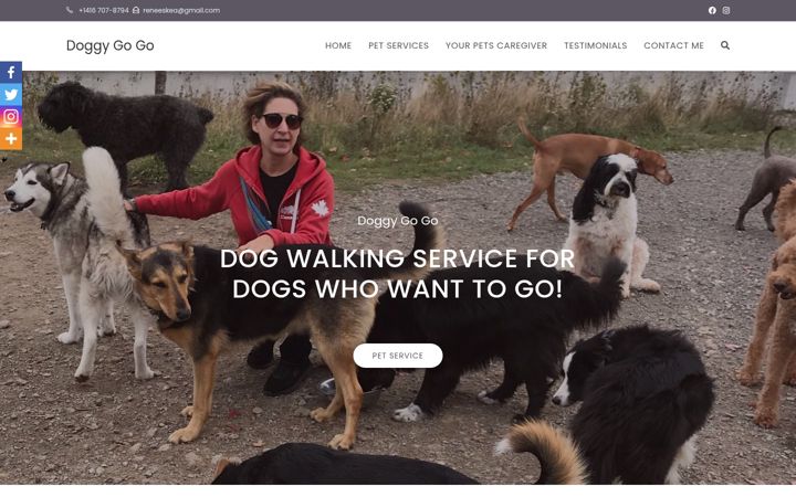Screenshot stránky doggygogo.ca