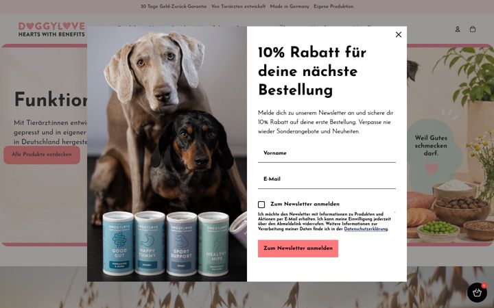 Screenshot of doggylove.de