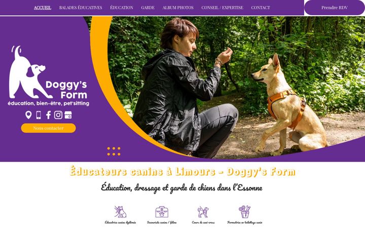 Екранна снимка на doggysform.fr