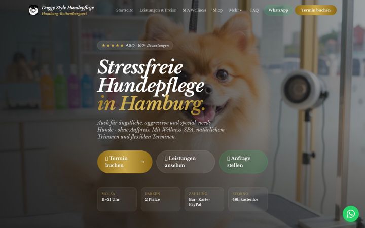 Screenshot of doggystylist.de