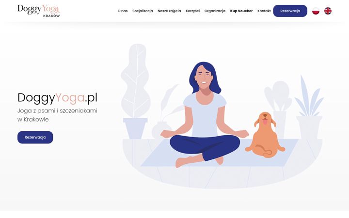 Skærmbillede af doggyyoga.pl