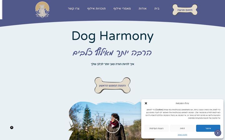 Screenshot of dogharmonytraining.com