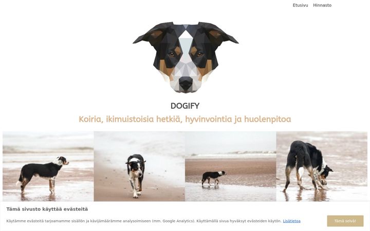 Screenshot di dogify.fi