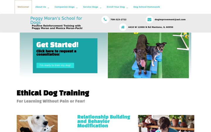 Screenshot of dogimprovement.com