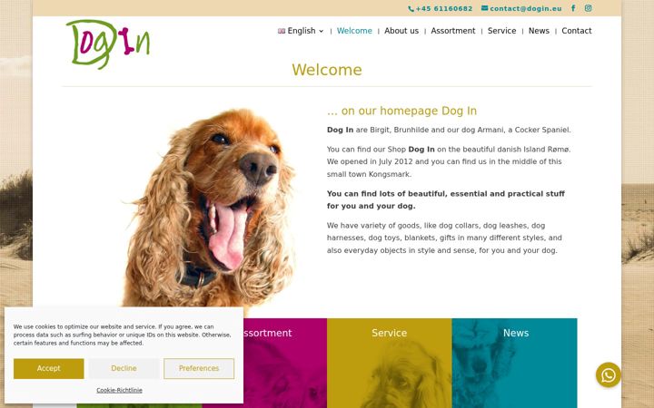 Screenshot of dogin.eu