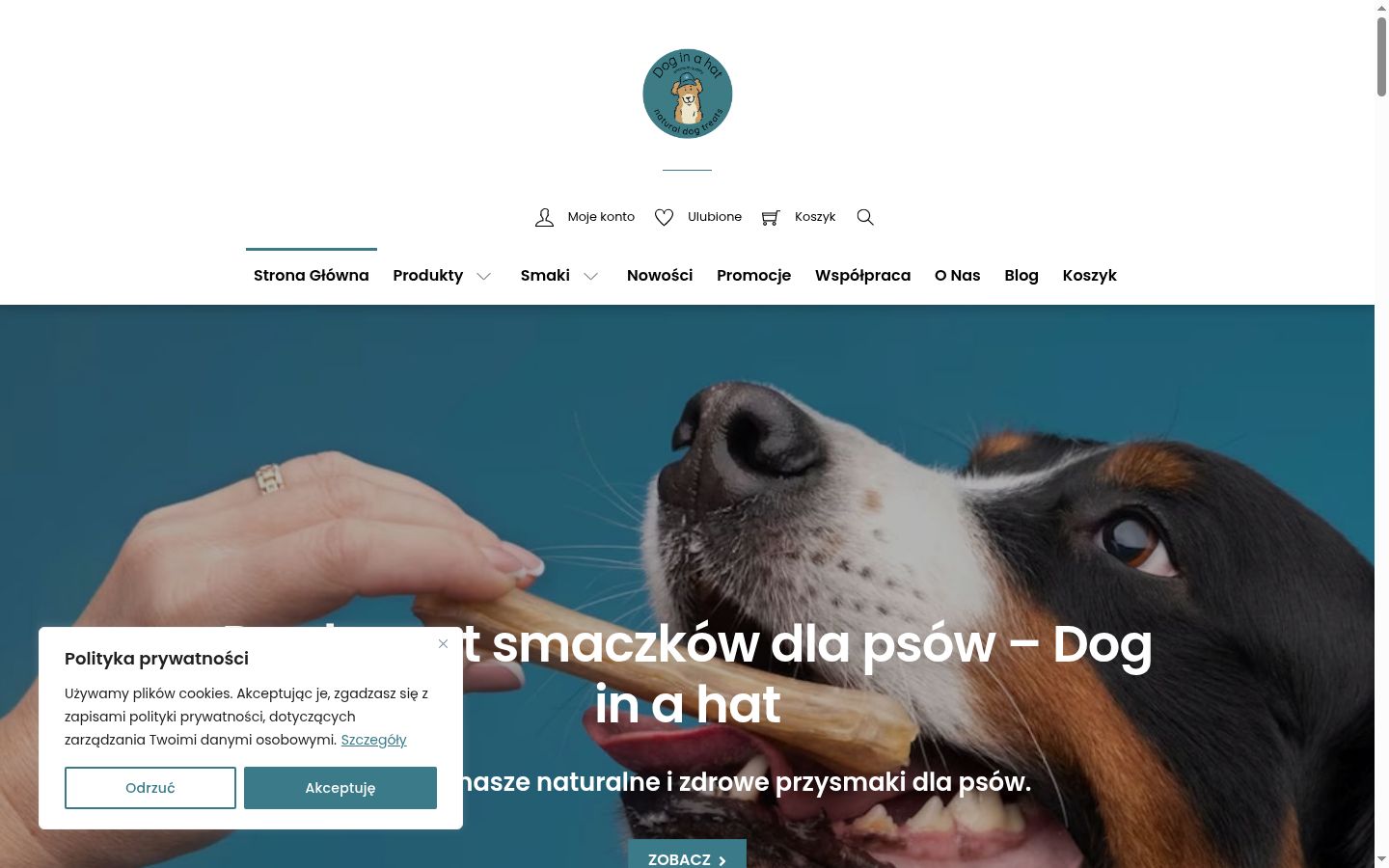 Snimka zaslona bannera za privolu prikazanog prije bilo kakve interakcije