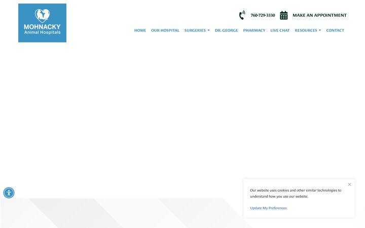 Screenshot of dogkneesurgery.com