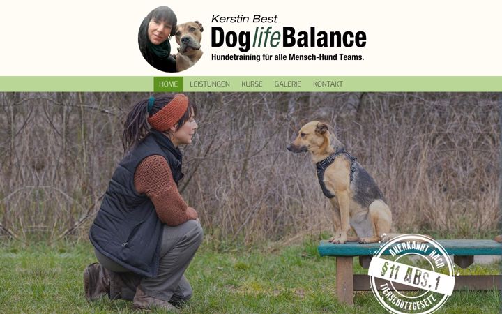 Screenshot of doglifebalance-dormagen.de
