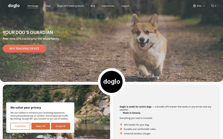 Screenshot of doglo.eu