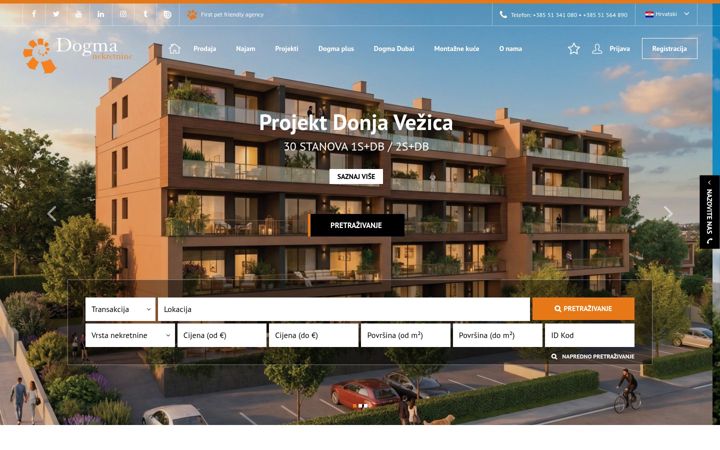 Screenshot of dogma-nekretnine.com
