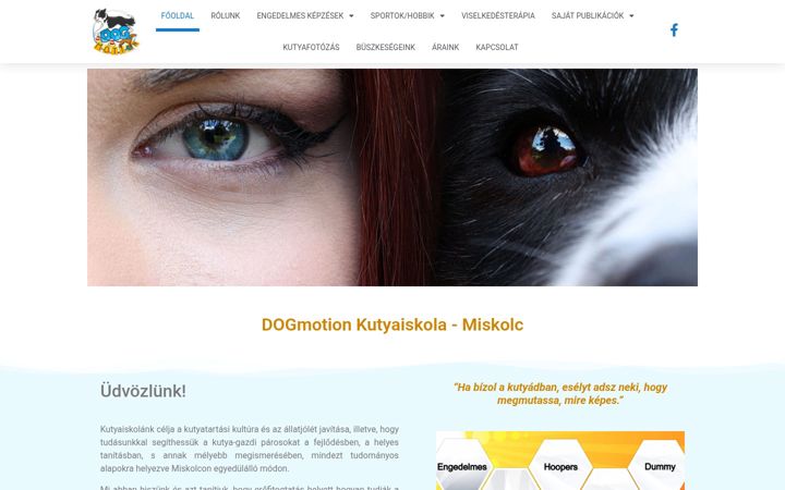 Screenshot of dogmotion.hu