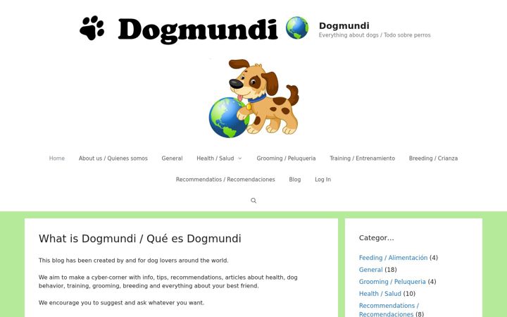 Screenshot of dogmundi.com