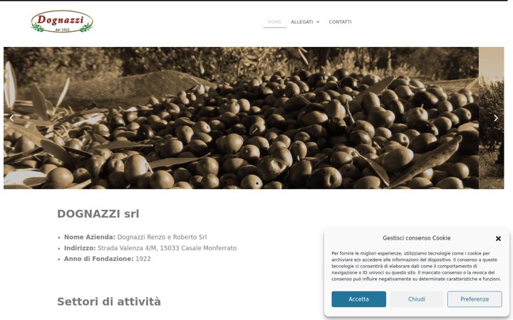 Screenshot of dognazzioli.it