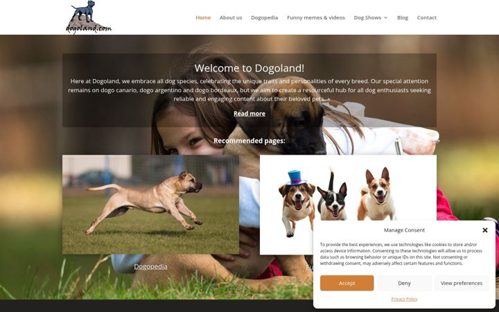 Screenshot of dogoland.com