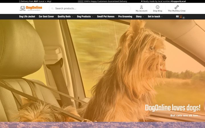 Screenshot of dogonline.co.za