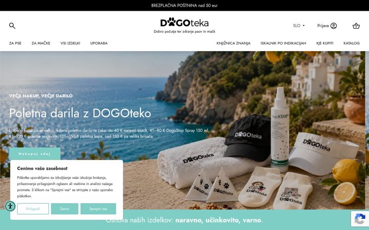 Screenshot von dogoteka.si