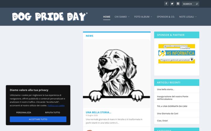 Captura de pantalla de dogprideday.it