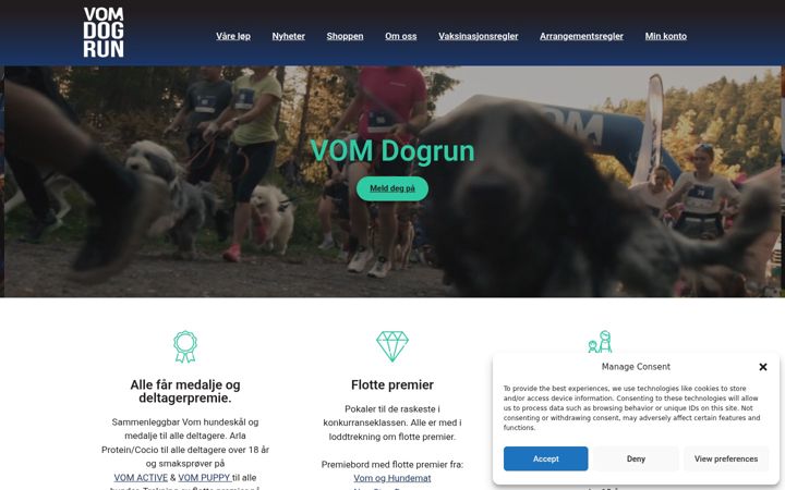 Skærmbillede af dogrun.no