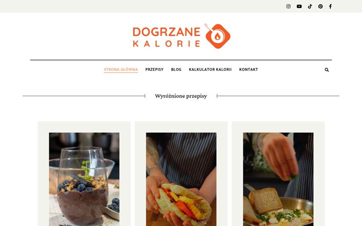 Snimka zaslona za dogrzanekalorie.pl