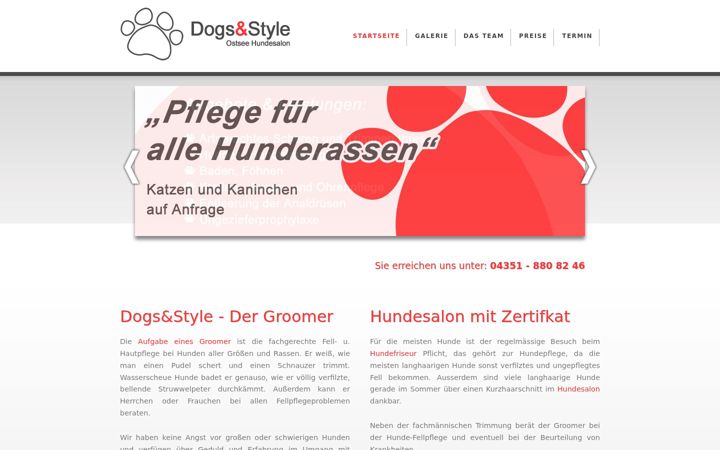 Screenshot of dogs-and-style.de