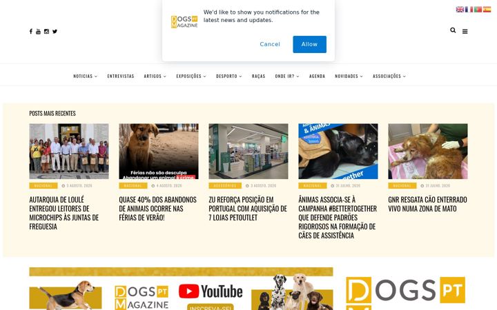 Screenshot of dogs-ptmagazine.com
