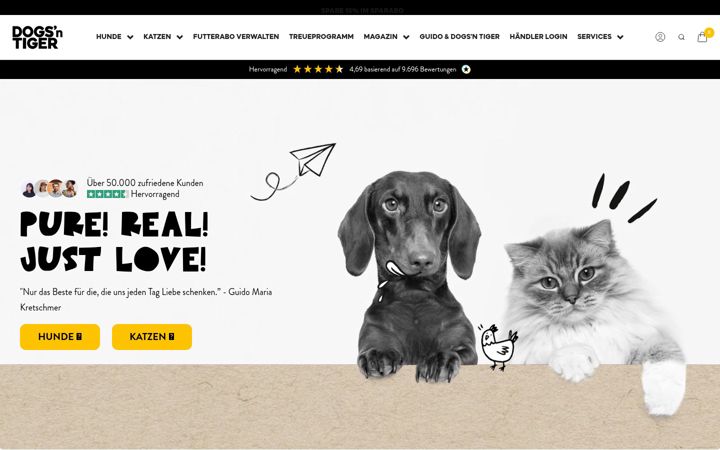 Snímek obrazovky dogs-tiger.de