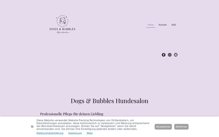 Screenshot of dogsandbubbles.de
