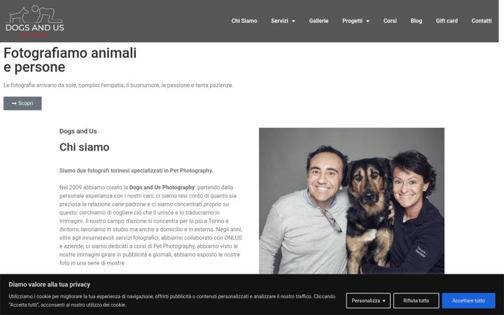 Captura de pantalla de dogsandus.it