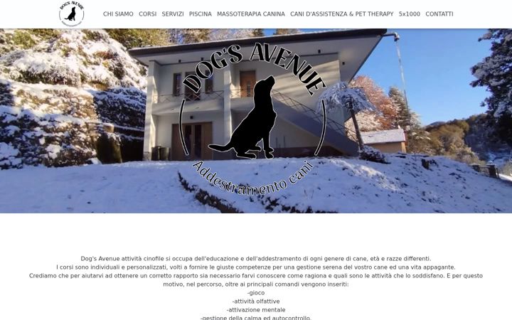 Captura de pantalla de dogsavenue.it