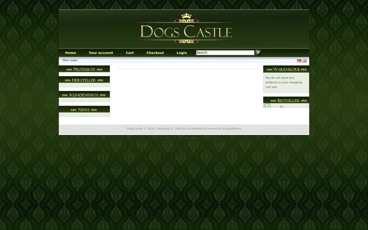 Screenshot of dogscastle.de
