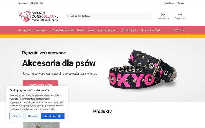 Snimka zaslona za dogscollar.pl