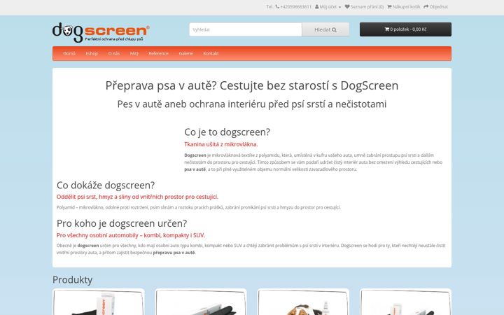 Screenshot of dogscreen.cz