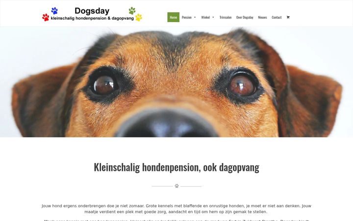 Screenshot van dogsday.nl