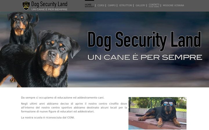 Captura de pantalla de dogsecurityland.it