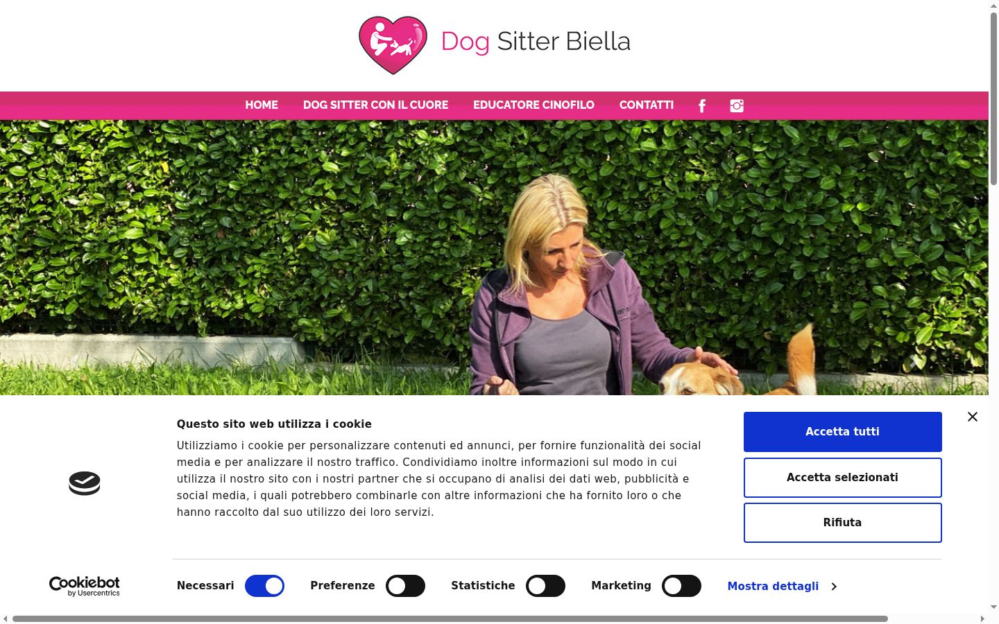 Captura de ecrã do banner de consentimento apresentado antes de qualquer interação