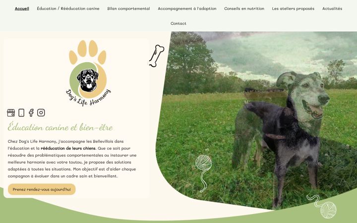 Screenshot of dogslifeharmony.fr